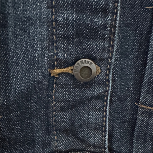 Denim Jacket with Lace Accents - Picture 4 of 7